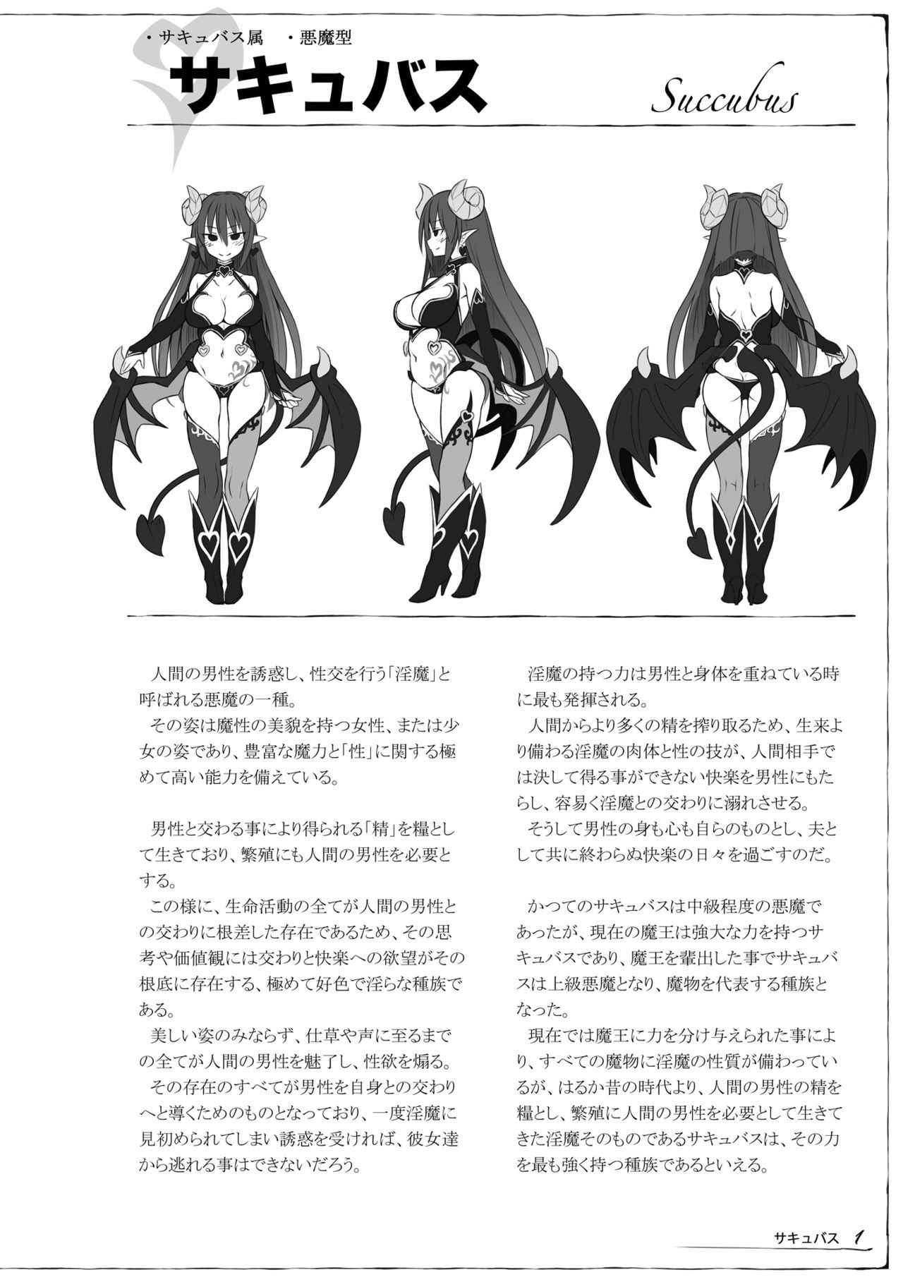 (C92) [Kurobinega (Kenkou Cross)] Monster Girl Encyclopedia Succubus Notebook