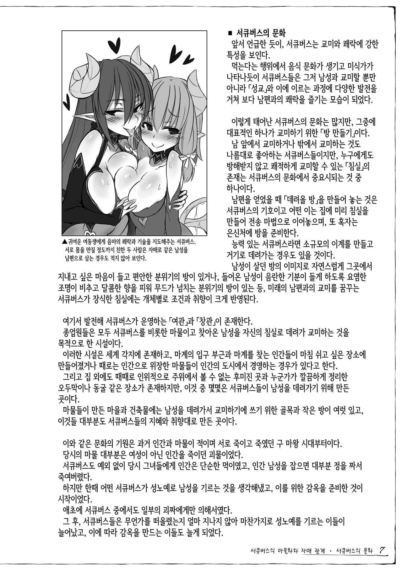 (C92) [Kurobinega (Kenkou Cross)] Monster Girl Encyclopedia Succubus Notebook [Korean]