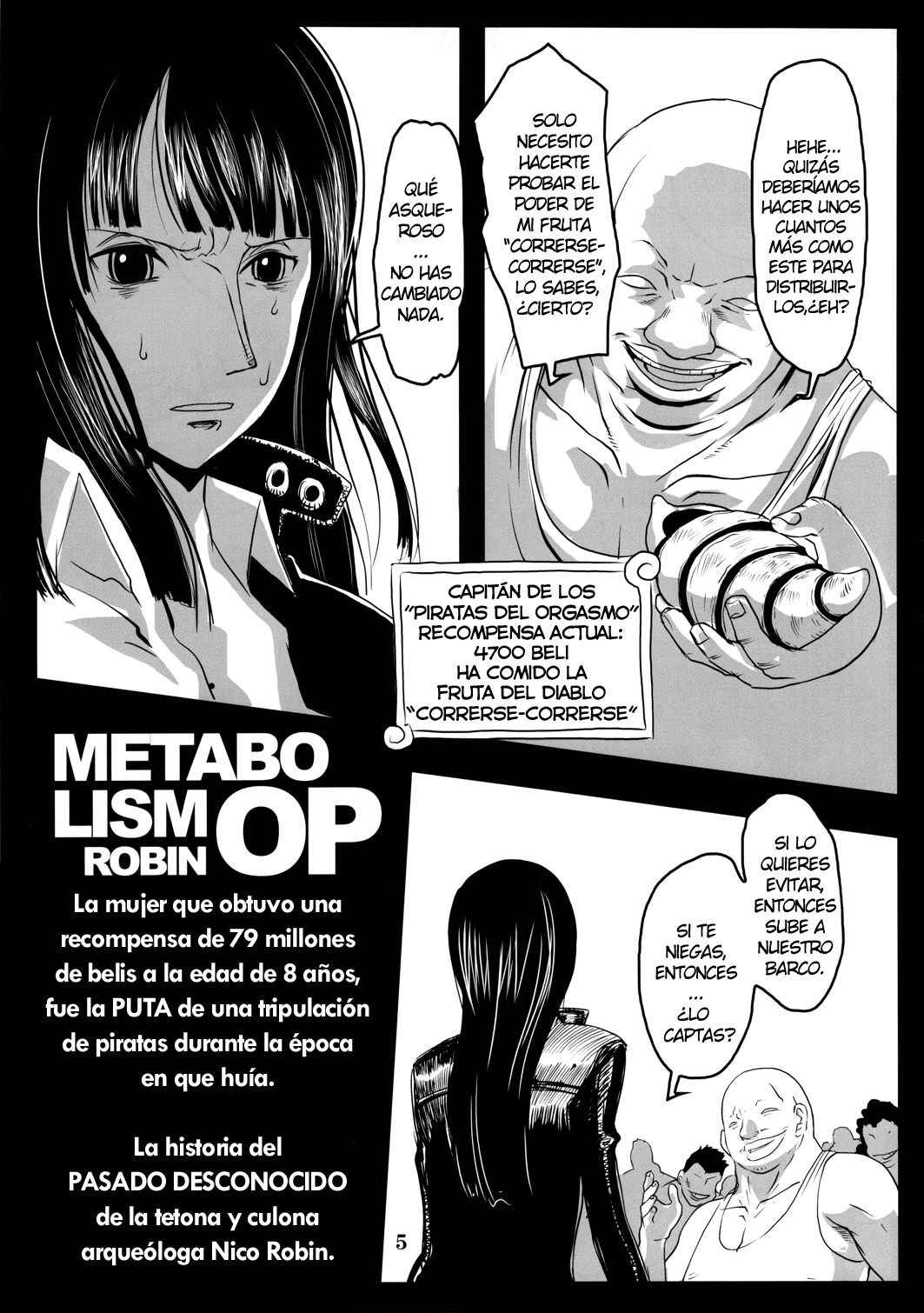 (C78) [8graphica (Yoshitama Ichirou)] Metabolism-OP Kyonyuu Kyoshiri Shoufu Nico Robin no Keshi Taikako (One Piece) [Spanish] [NTINFS]