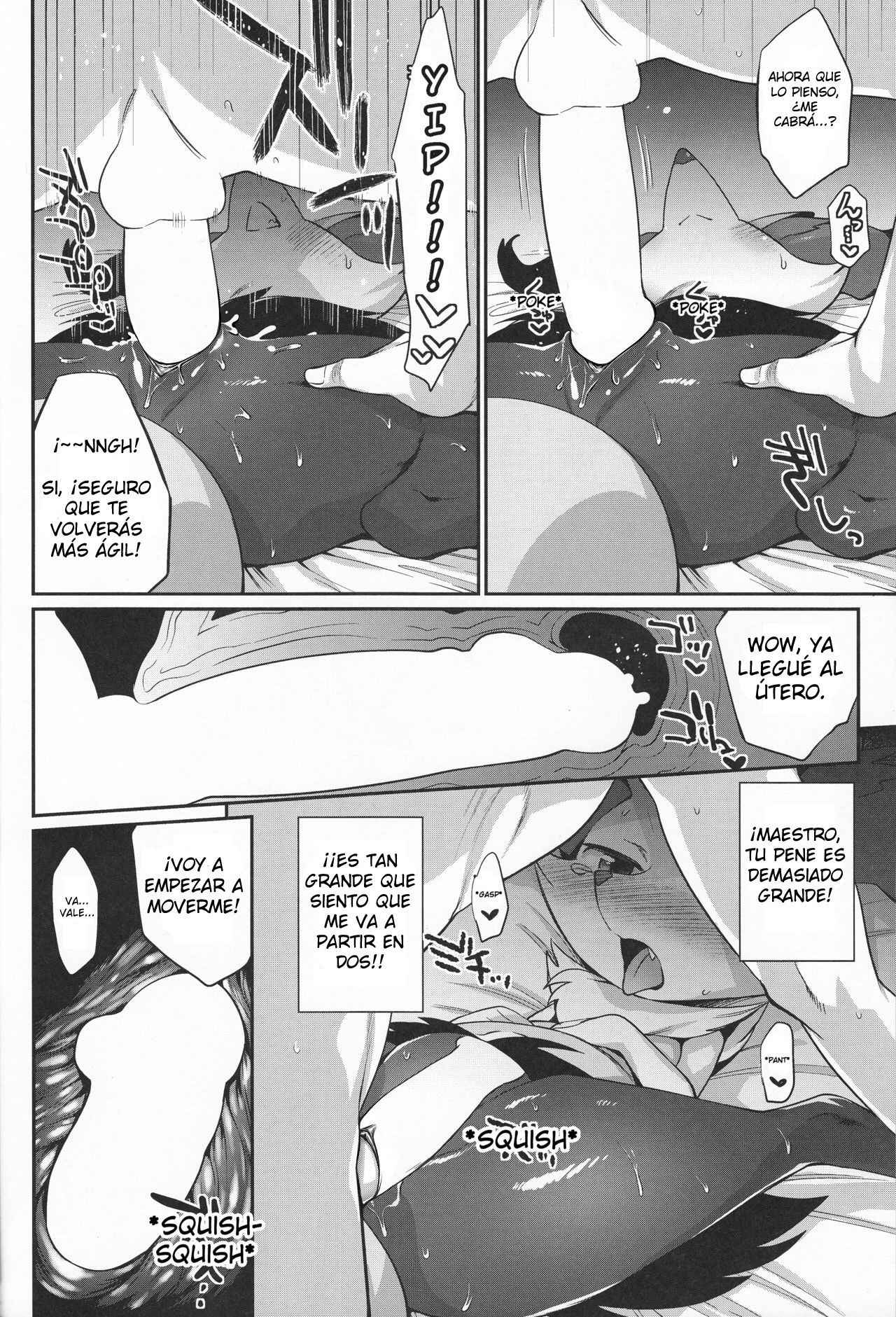 (Shinshun Kemoket) [Mizone Doubutsuen (Mizone)] Doryokuchi Ecchi 252 (Pokémon) [Spanish] [Decensored]