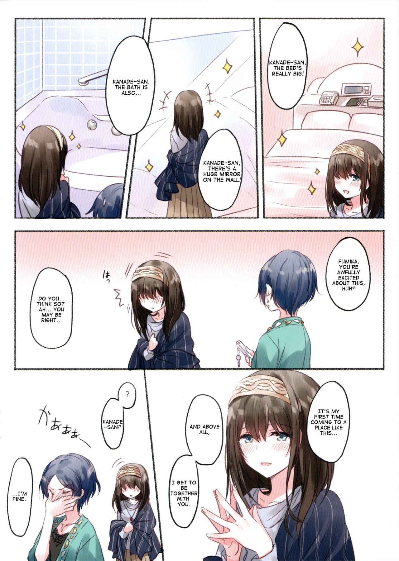 (Utahime Teien 14) [Tsuki no Uragawa (Romi)] LoveHo Iku KanaFumi (THE IDOLM@STER CINDERELLA GIRLS) [English]