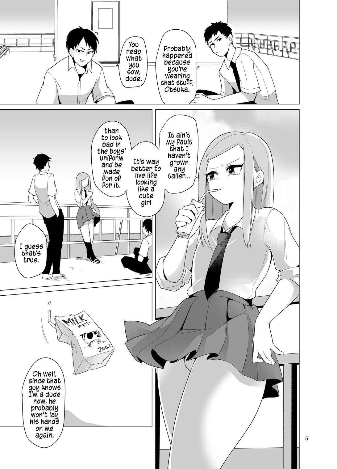 [DryR (Urakuso)] Josou Danshi ga Chikan ni Okasareru made no 3 Hiai | The Crossdressing Boy Who Got Molested Over A Period Of 3 Days [English] [Digital]