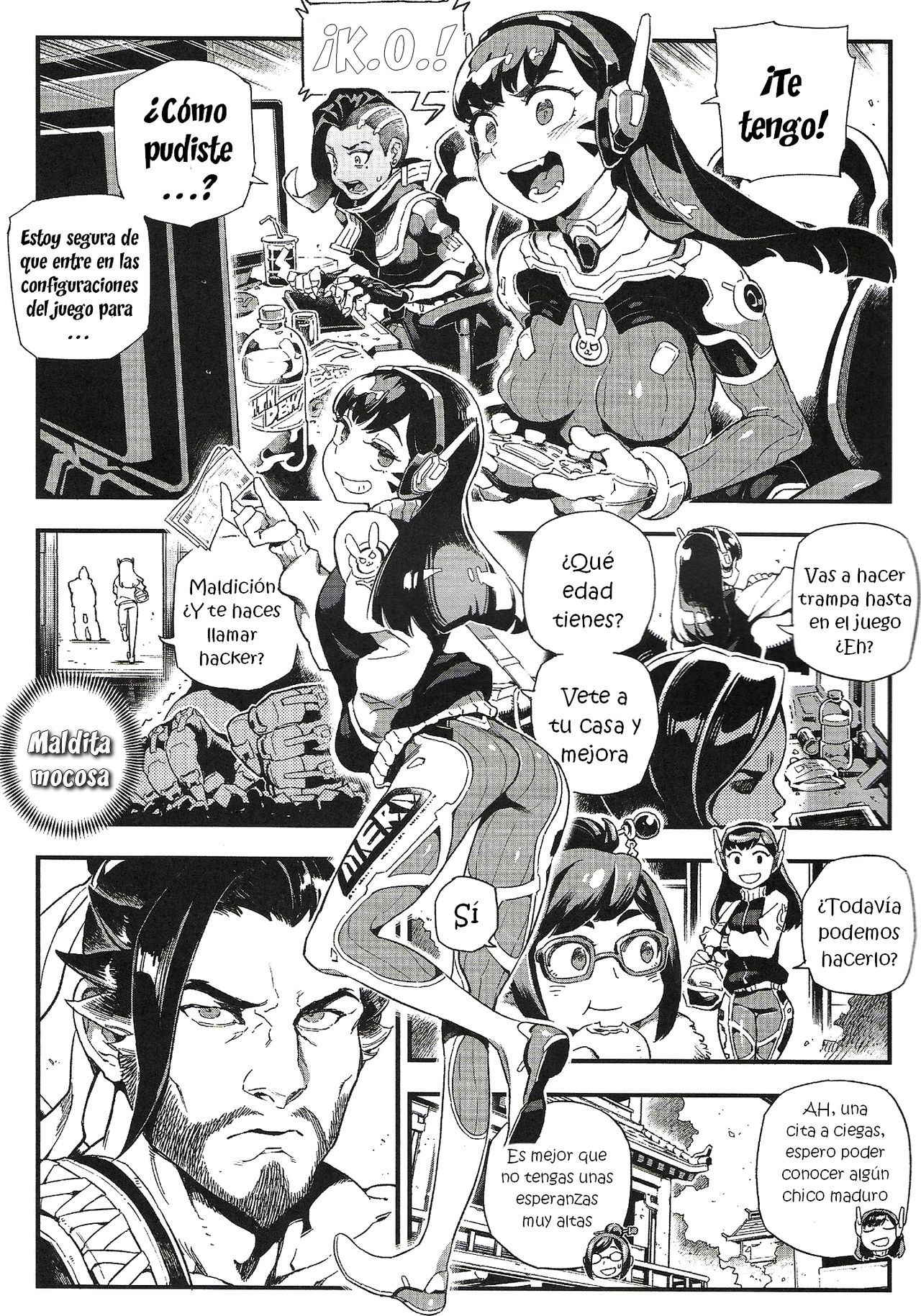 (FF30) [Bear Hand (Fishine, Ireading)] OVERTIME!! OVERWATCH FANBOOK VOL. 2 (Overwatch) [Spanish] [ganstatrad]