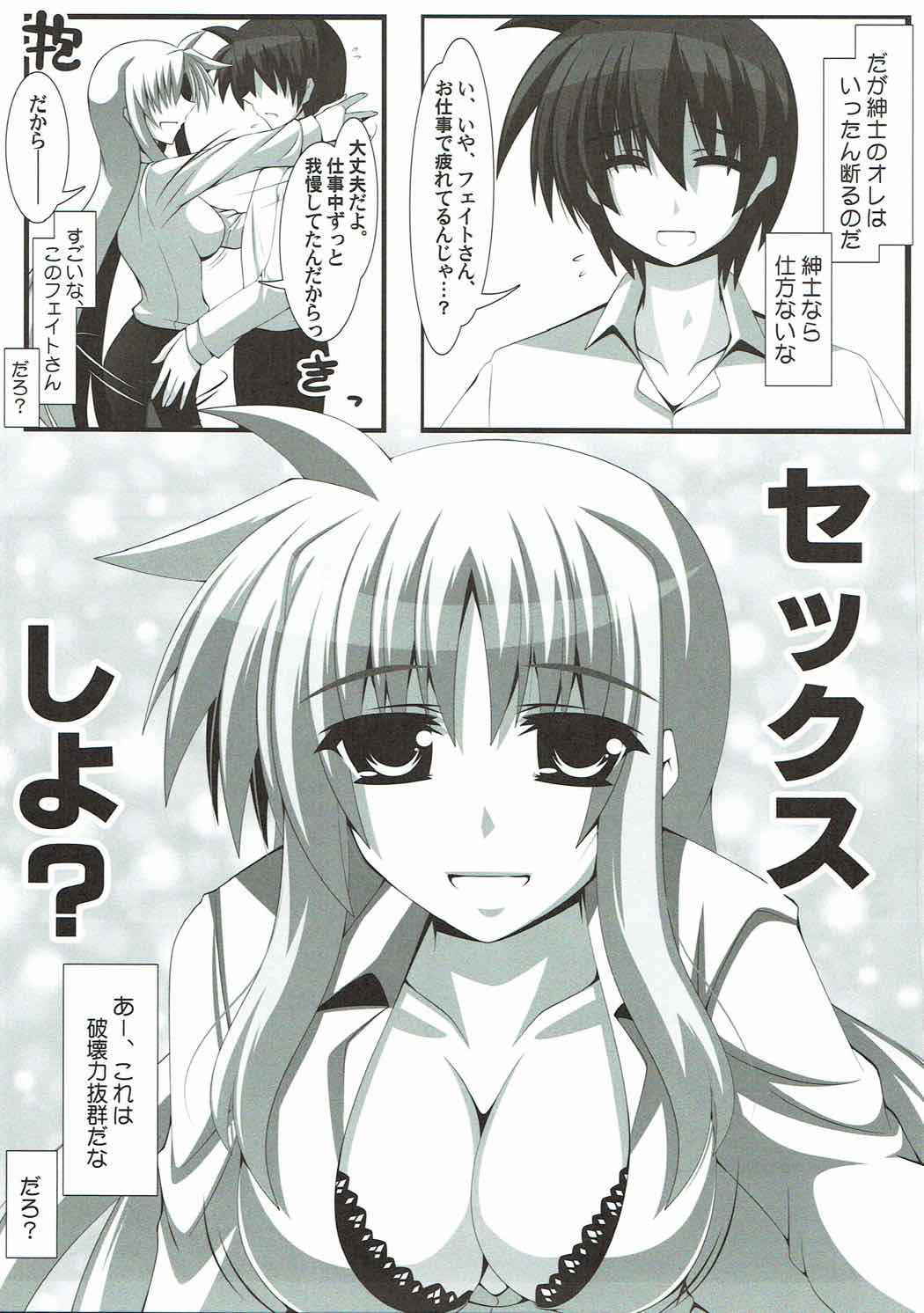 (C92) [Aquarius Gate (Engo)] Inran Fate-san to Dousei Shite Mitai! (Mahou Shoujo Lyrical Nanoha)