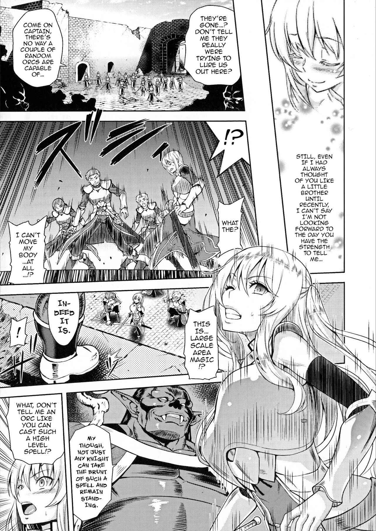 [Yamada Gogogo] Erona ~The Fall of a Beautiful Knight Cursed with the Lewd Mark of an Orc~ Ch. 1 [English] {darknight} [Decensored] {Gax005}