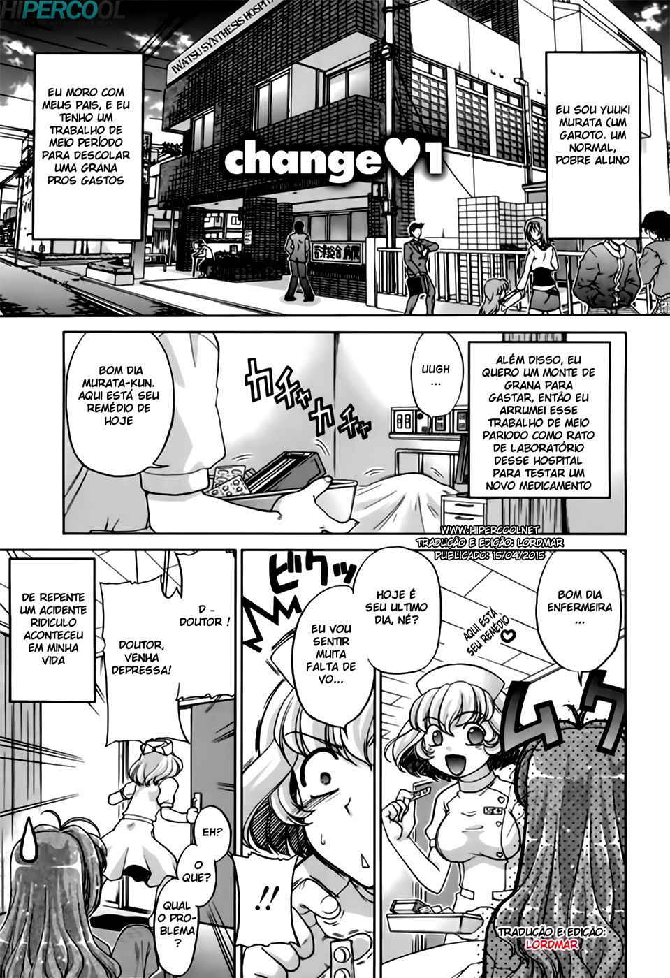 [Shimamoto Harumi] Change-De! Ch. 1-8 [Portuguese-BR] {Hiper.cooL}