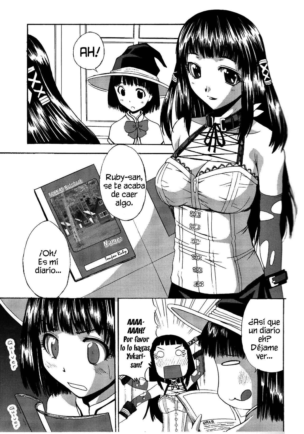 (COMIC1☆3) [Shain No Shoujo (Sakurai Ayu, Hiro)] Mahou Ruby | Ruby the Witch (Rosario + Vampire) [Spanish] [Lanerte]