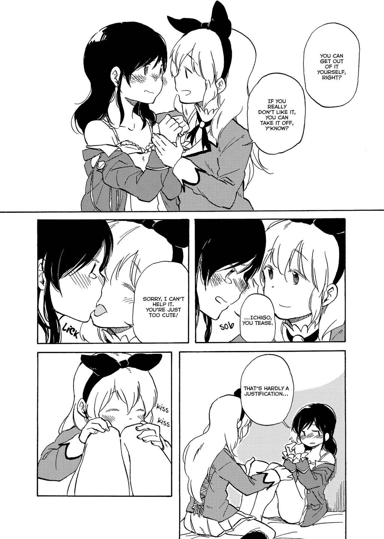 (Geinoujin wa Card ga Inochi! 11) [Domani (Domasshuno)] Ichigo-chan ga Chotto Ijiwaru na Hi | The day when Ichigo was a bit mischievous (Aikatsu!) [English] [Lazy Lily]