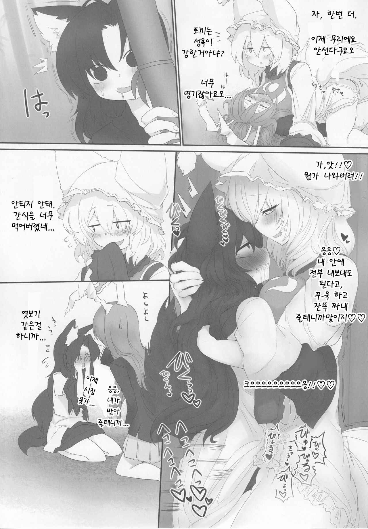 (C91) [RTD (Mizuga)] Rental Shikigami Pet San (Touhou Project) [Korean]