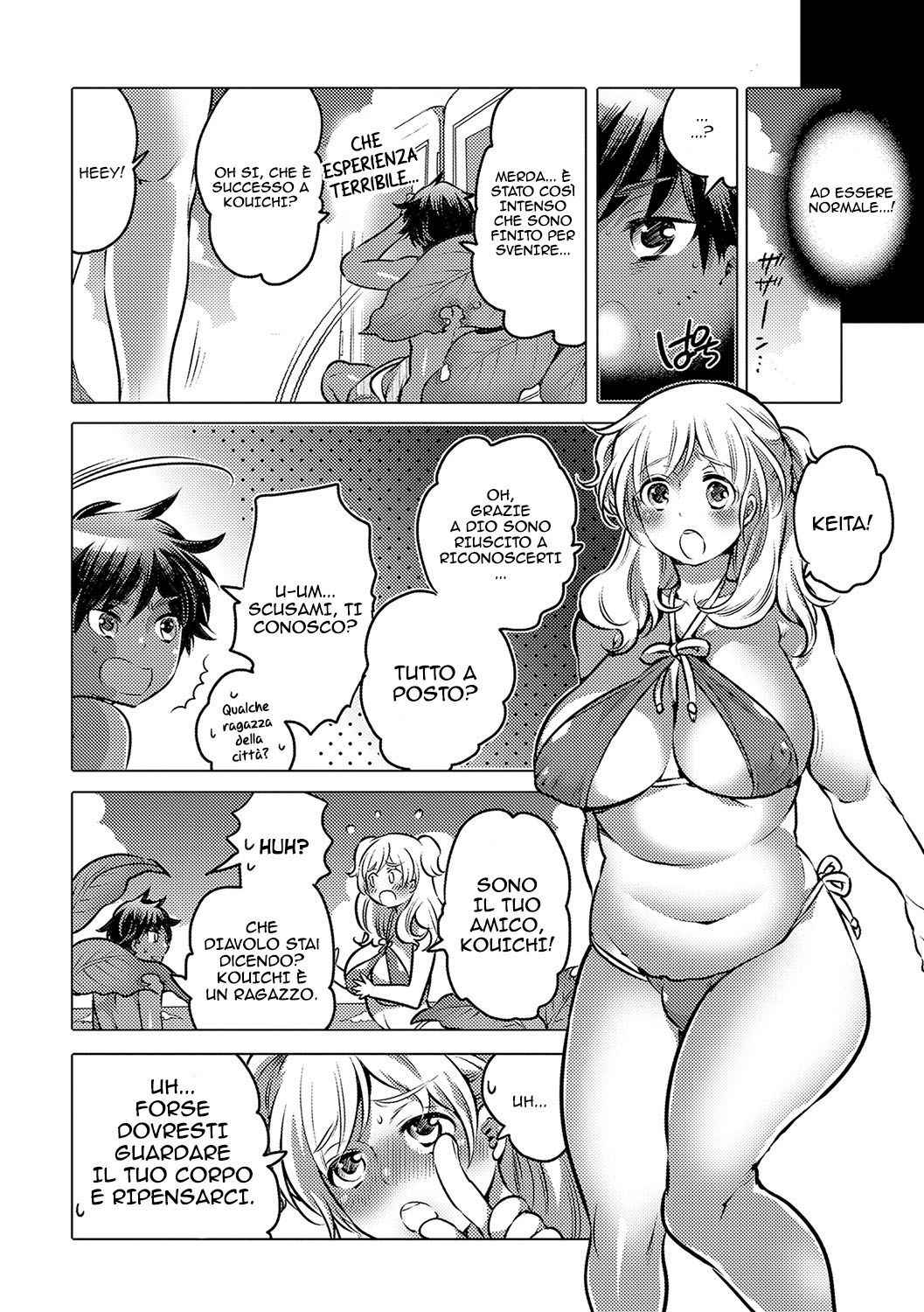 [Inochi Wazuka] Noroi no Mesuka Kaigan | The Cursed, Female Transformation Beach (Nyotaika! Monogatari 4) [Italian] {hentai-archive.net} [Digital]