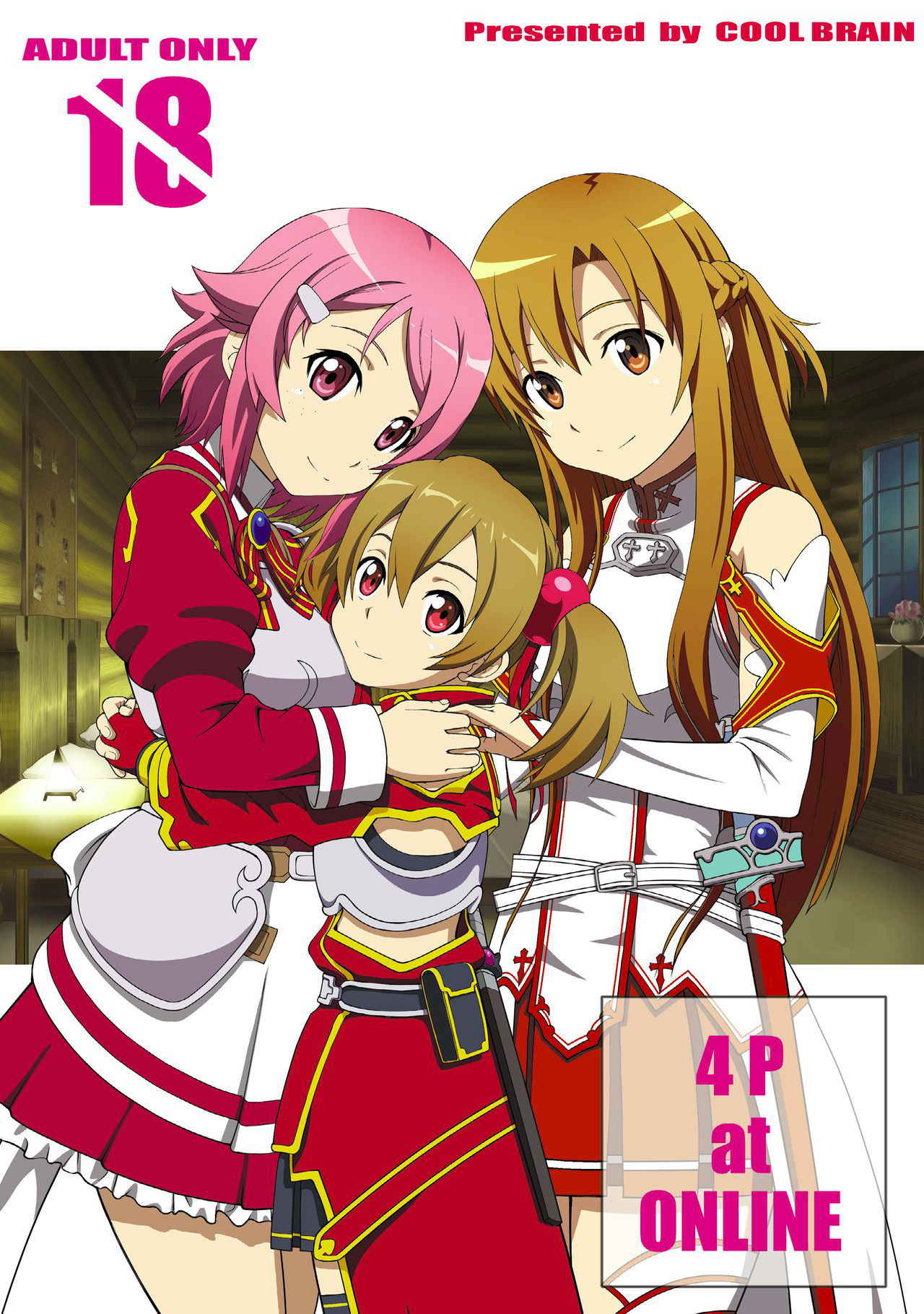 [COOL BRAIN (Kitani Sai)] 4P at Online (Sword Art Online) [English] {Hennojin} [Digital]