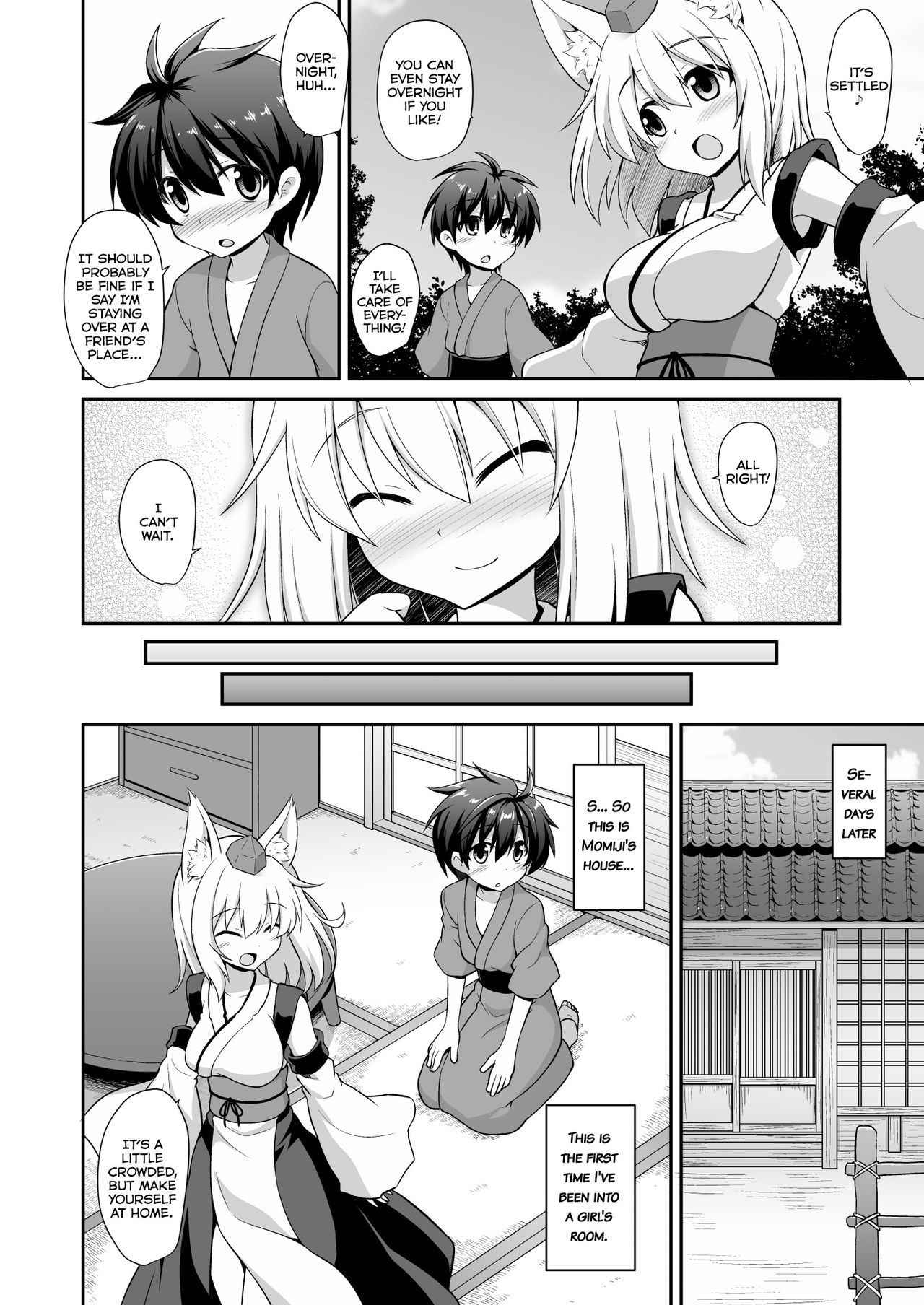 [Akuten Soushin (Kokutou Nikke)] Momiji Onee-chan to Himitsu no Otomari Ecchi | Secret Sleepover Sex With Big Sis Momiji (Touhou Project) [English] {atomicpuppy} [Digital]