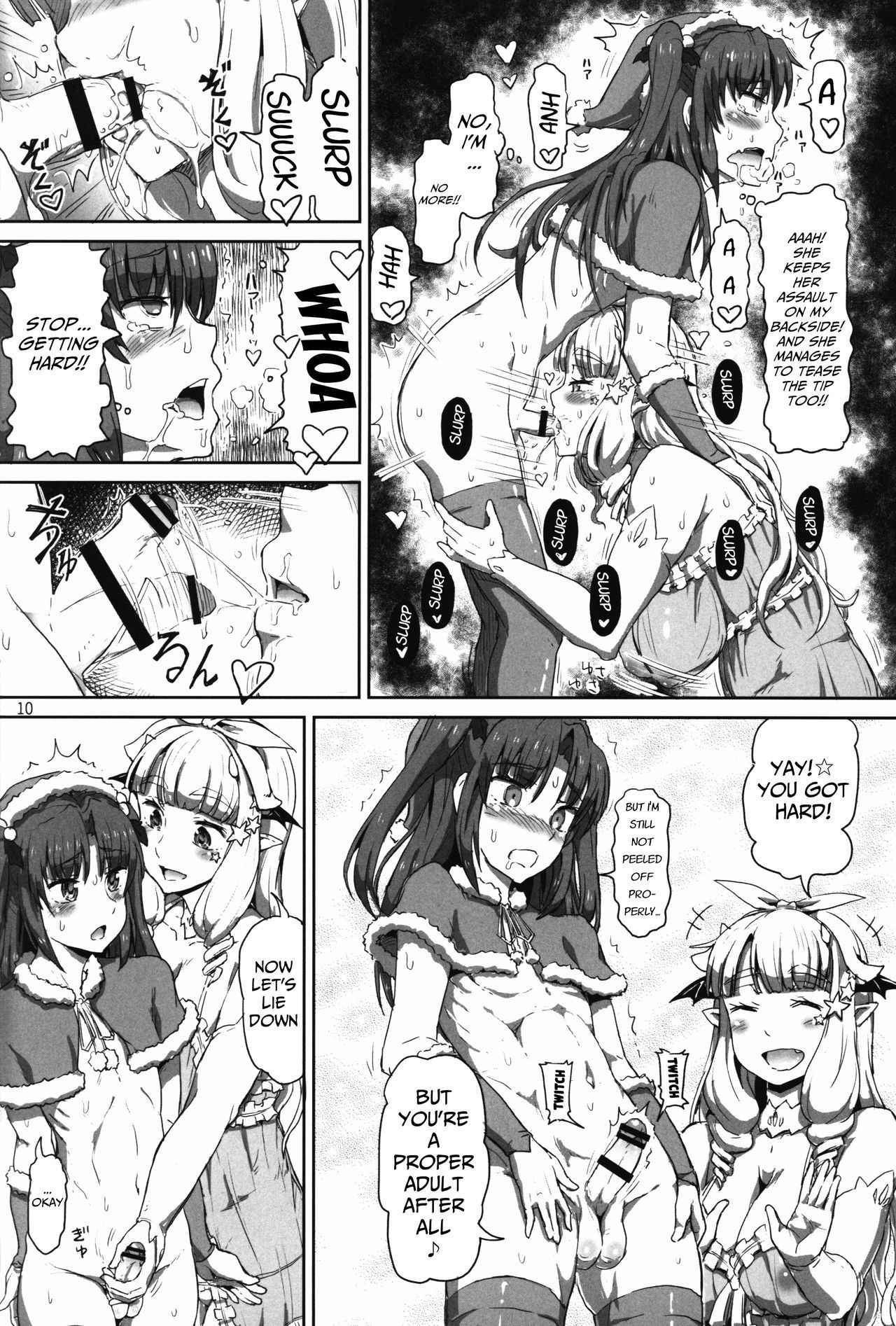 (C90) [.7 (DAWY)] Onee-sama na Succubus to Josou Santa-chan｜Mature Succubus and Young Santa-chan [English]